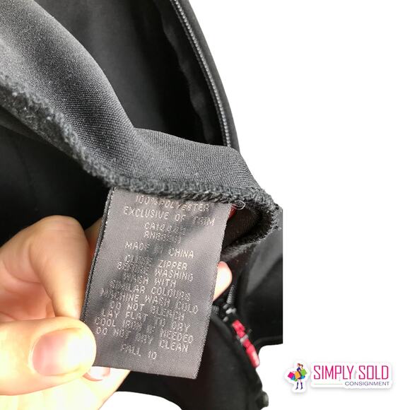 Mondetta Women's Hooded  Long Jacket High Vis Wicking Softshell Black Tapered S - Picture 4 of 13